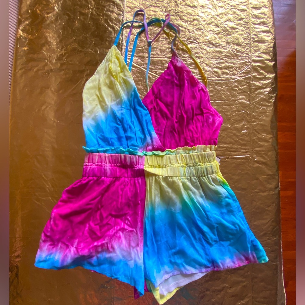 COPY - Rainbow Tie-dye Romper